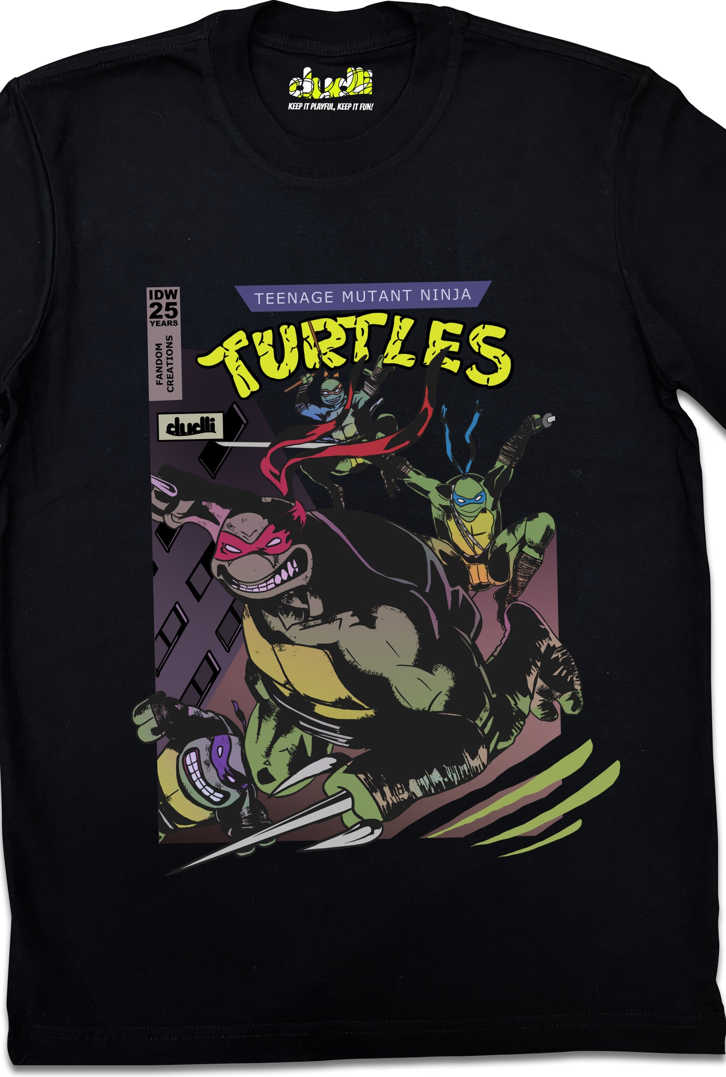 Dudli Playful Graphic Tshirts - FC Ninja Turtles Cover - product_card