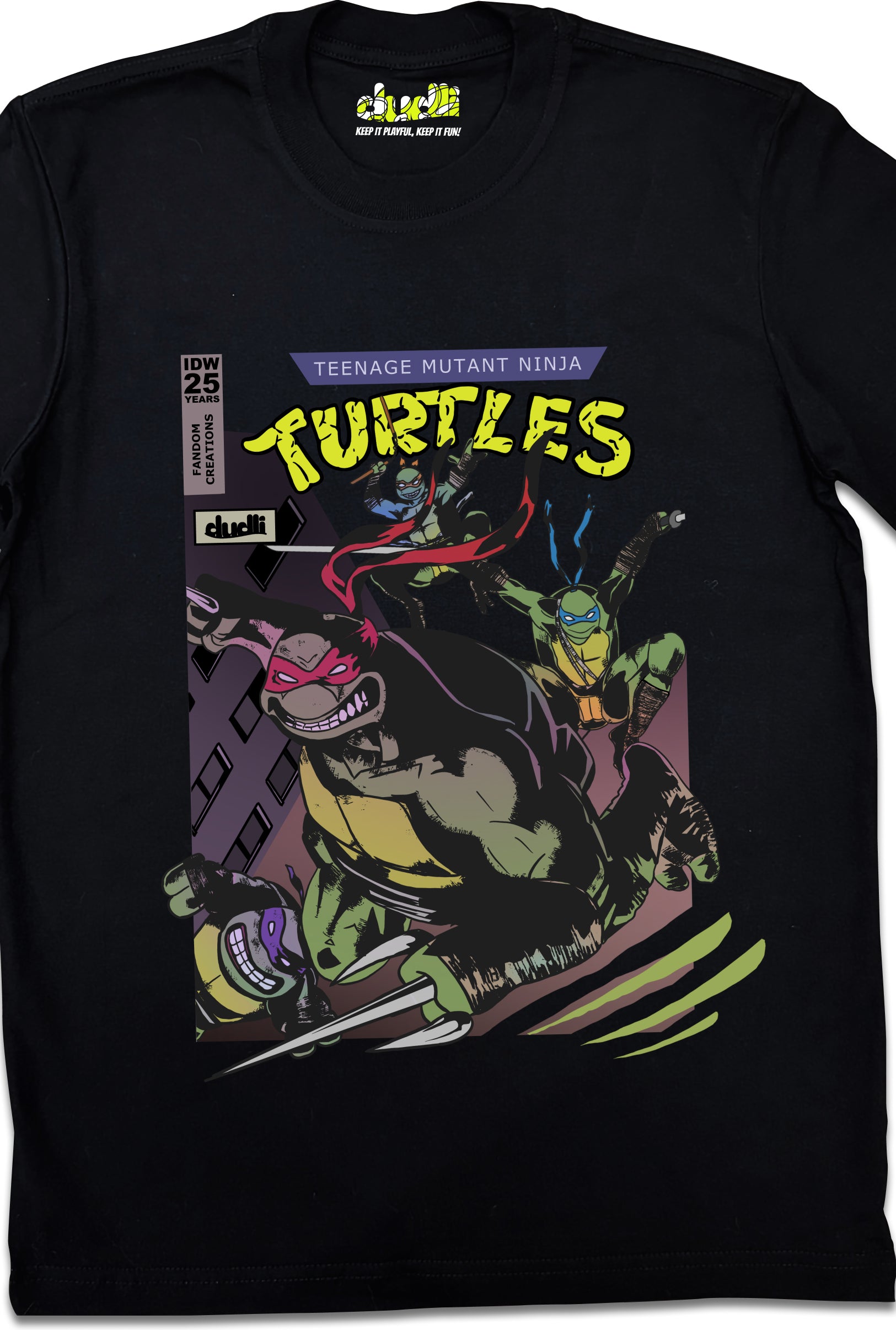Dudli Playful Graphic Tshirts - FC Ninja Turtles Cover - product_card