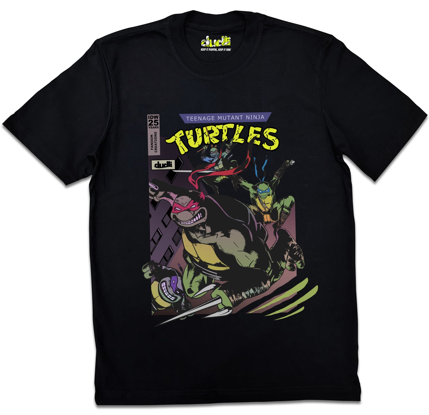 Dudli Playful Graphic Tshirts - FC Ninja Turtles Cover - regular_fit