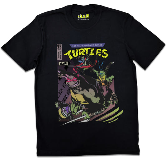 Dudli Playful Graphic Tshirts - FC Ninja Turtles Cover - regular_fit