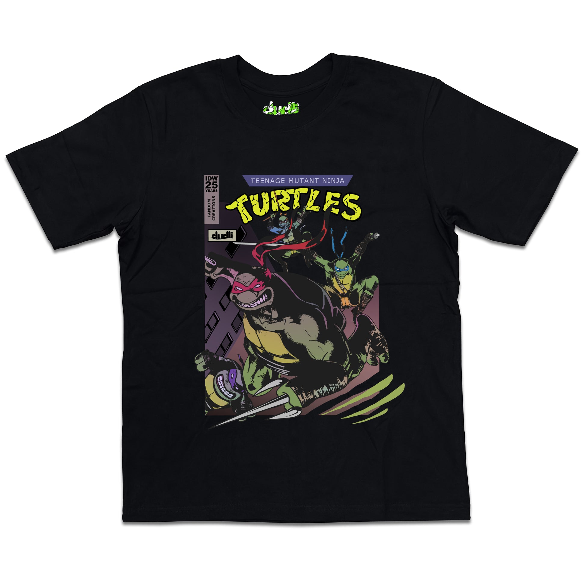 Dudli Playful Graphic Tshirts - FC Ninja Turtles Cover - oversized_fit