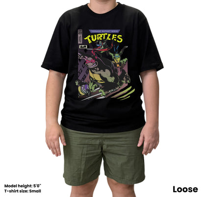 Dudli Playful Graphic Tshirts - FC Ninja Turtles Cover - oversized_fit