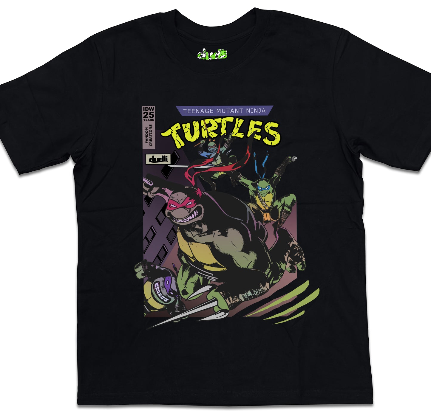 Dudli Playful Graphic Tshirts - FC Ninja Turtles Cover - oversized_fit