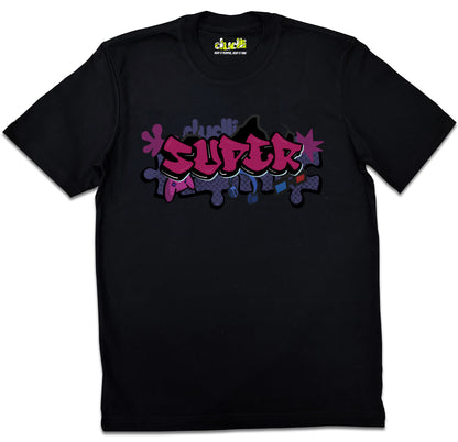 Dudli Playful Graphic Tshirts - Graffitti - SUPER - Bubble Gum - regular_fit