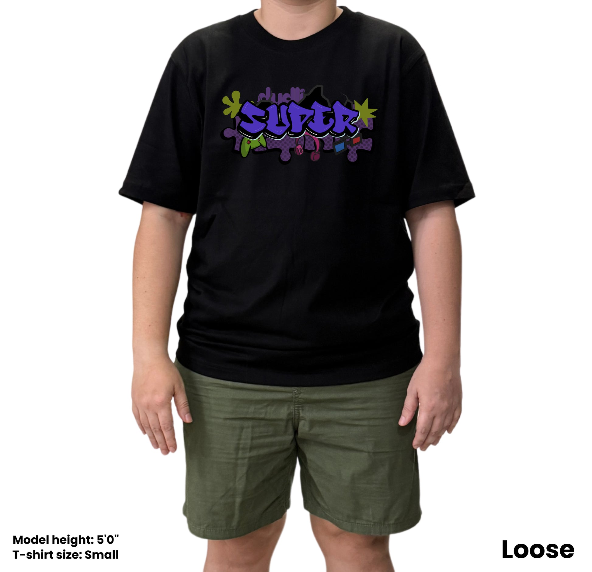 Dudli Playful Graphic Tshirts - Graffitti - SUPER - Jammy - oversized_fit