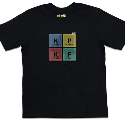Dudli Playful Graphic Tshirts - KIPKIF - Block Play - Multimix - oversized_fit