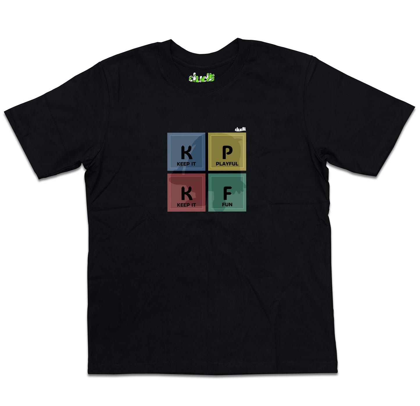 Dudli Playful Graphic Tshirts - KIPKIF - Block Play - Multimix - oversized_fit