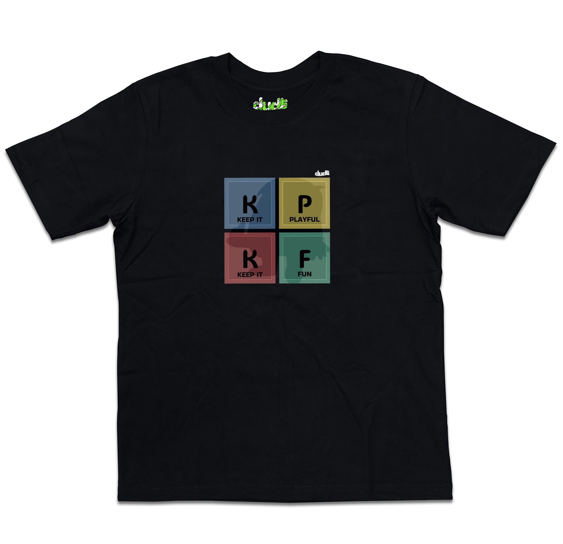 Dudli Playful Graphic Tshirts - KIPKIF - Block Play - Multimix - oversized_fit