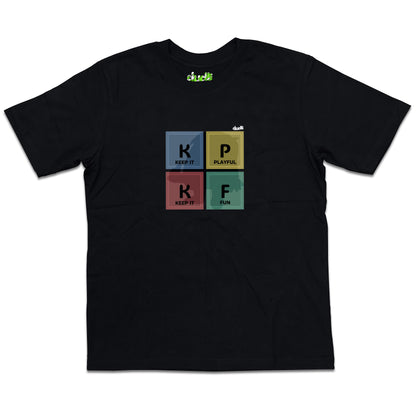 Dudli Playful Graphic Tshirts - KIPKIF - Block Play - Multimix - oversized_fit