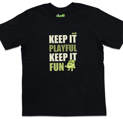 Dudli Playful Graphic Tshirts - KIPKIF - Bold Lime - oversized_fit
