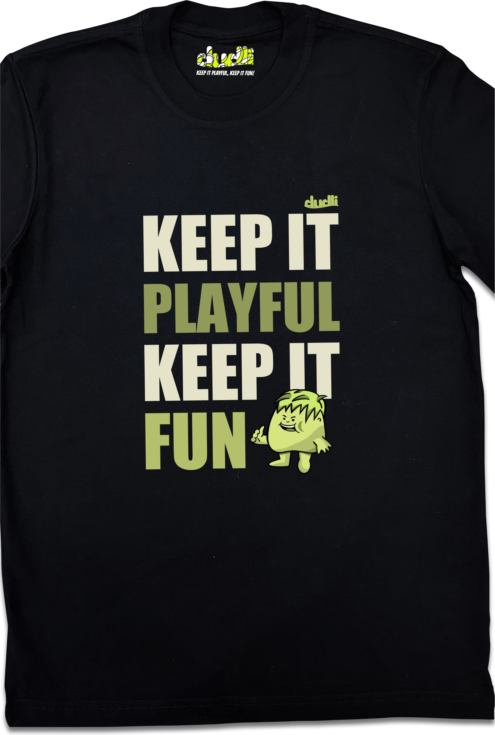 Dudli Playful Graphic Tshirts - KIPKIF - Bold Lime - product_card