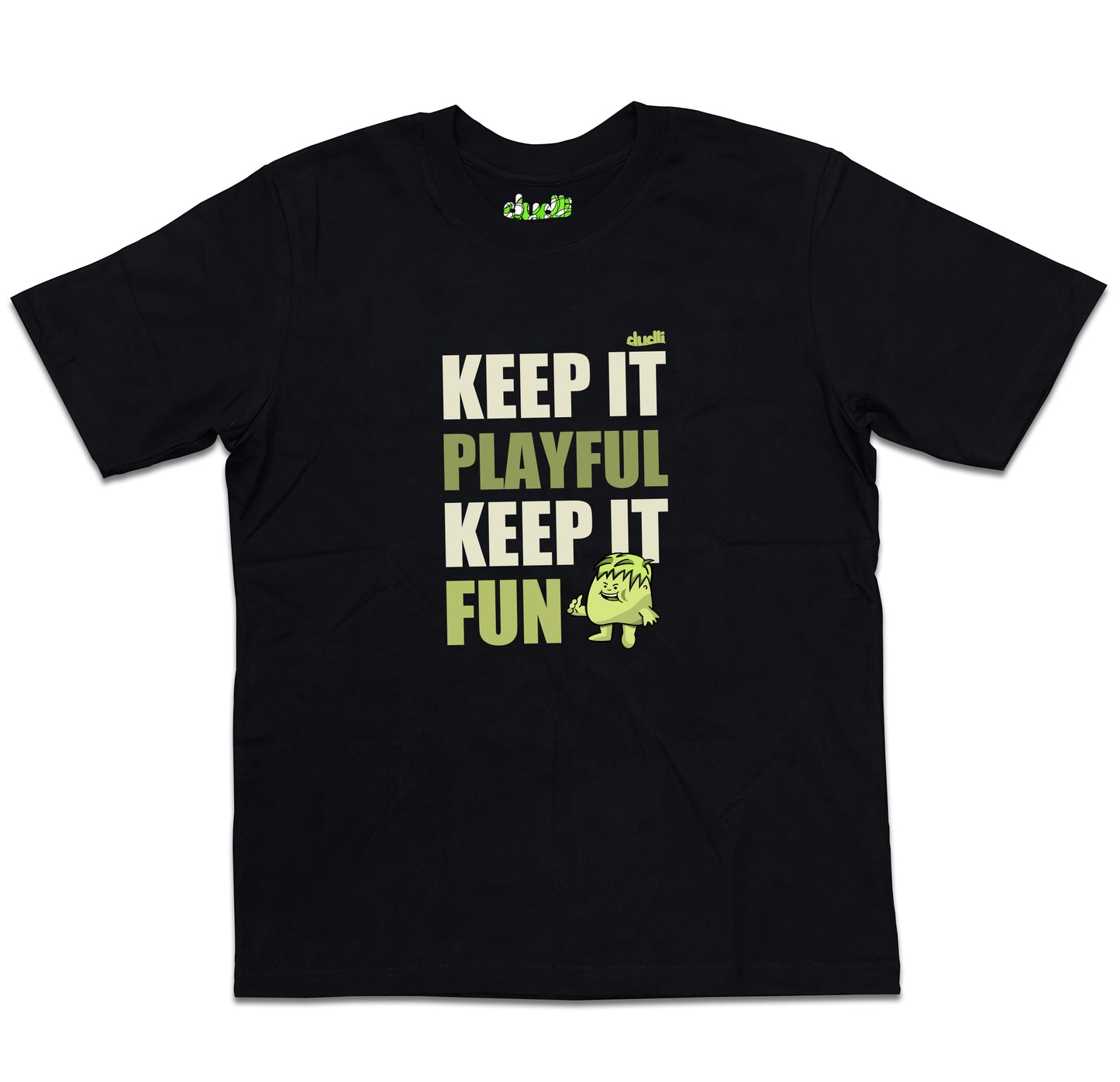 Dudli Playful Graphic Tshirts - KIPKIF - Bold Lime - oversized_fit