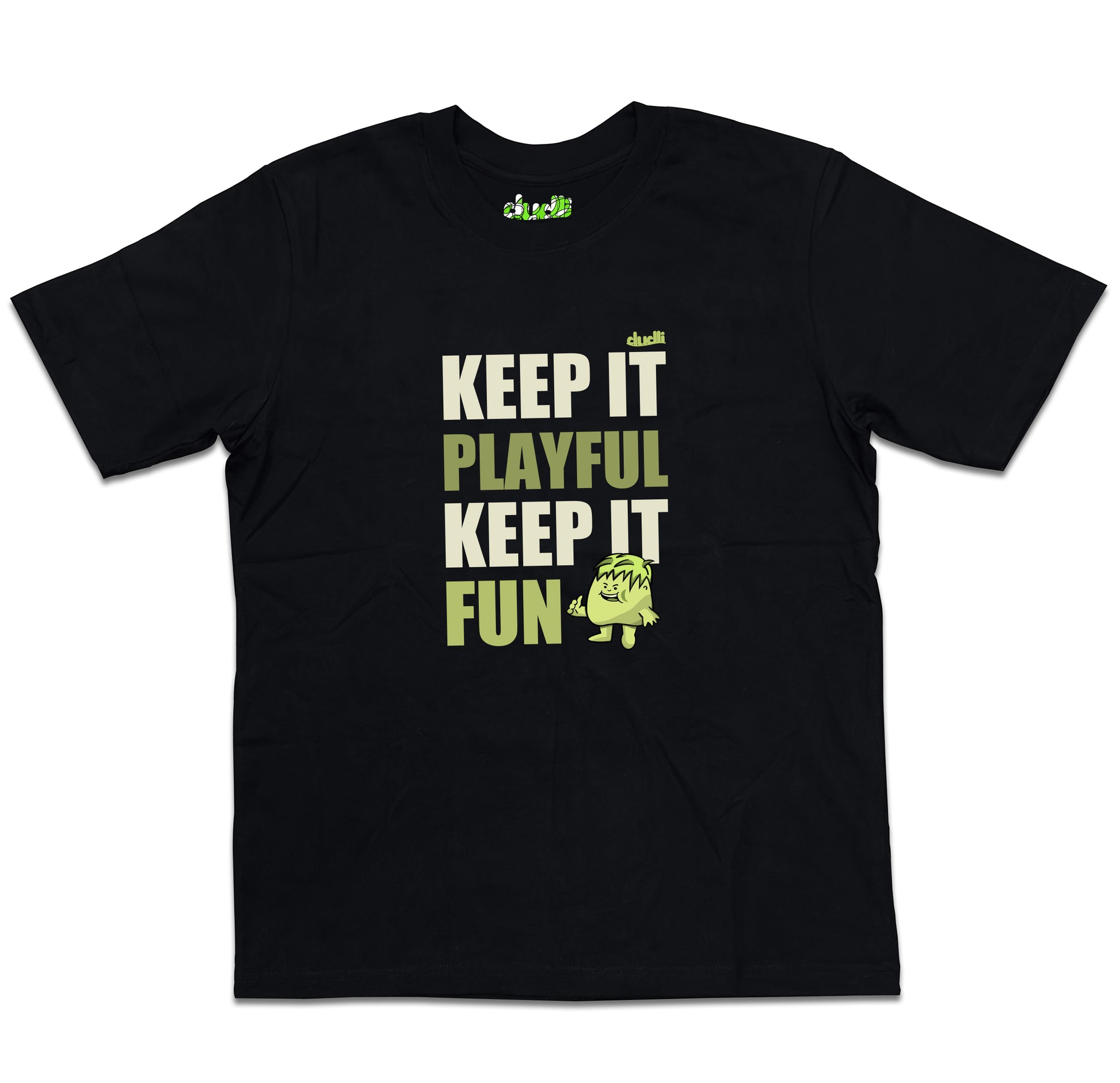Dudli Playful Graphic Tshirts - KIPKIF - Bold Lime - oversized_fit