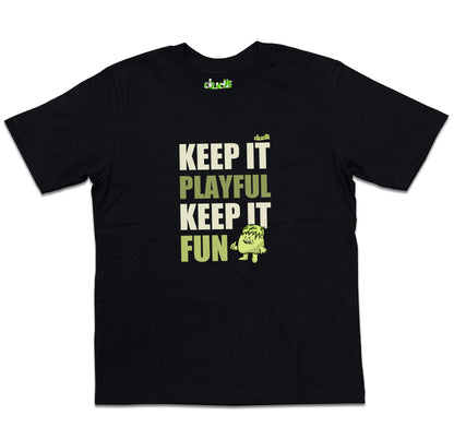 Dudli Playful Graphic Tshirts - KIPKIF - Bold Lime - oversized_fit