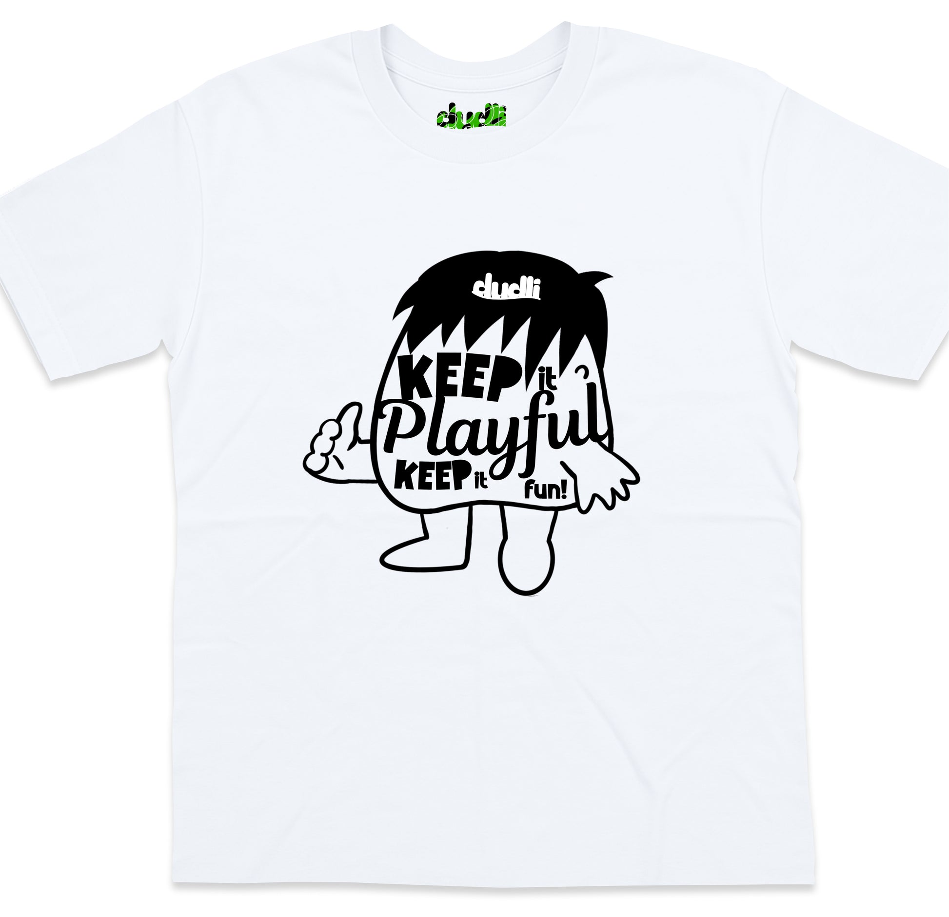 Dudli Graphic Tees - KIPKIF - Overload - White - oversized_fit