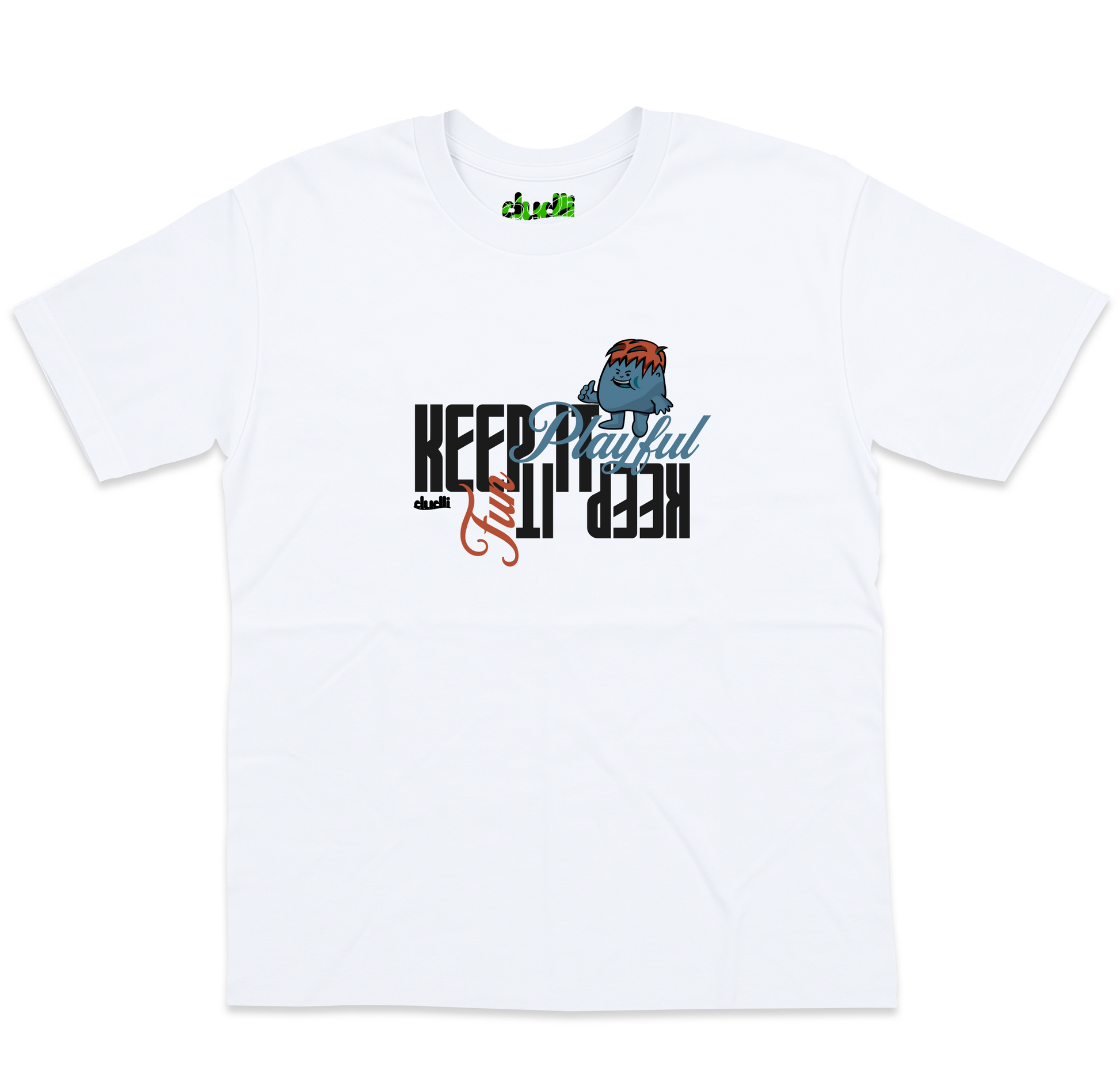 Dudli Playful Graphic Tshirts - KIPKIF - Shadowburst - oversized_fit