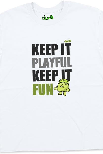 Dudli Playful Graphic Tshirts - KIPKIF - Shadow Lime - product_card