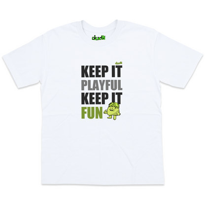 Dudli Playful Graphic Tshirts - KIPKIF - Shadow Lime - oversized_fit