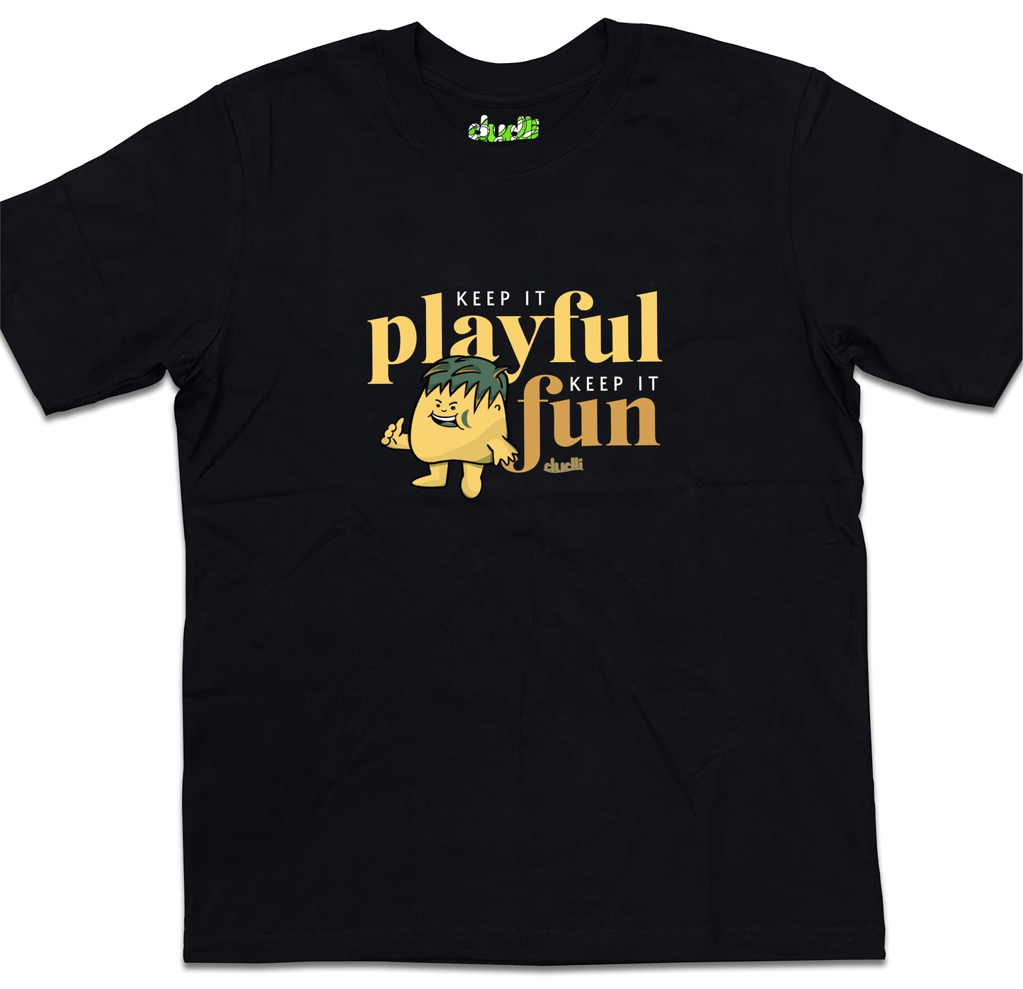 Dudli Playful Graphic Tshirts - KIPKIF - Sunny Mint - oversized_fit