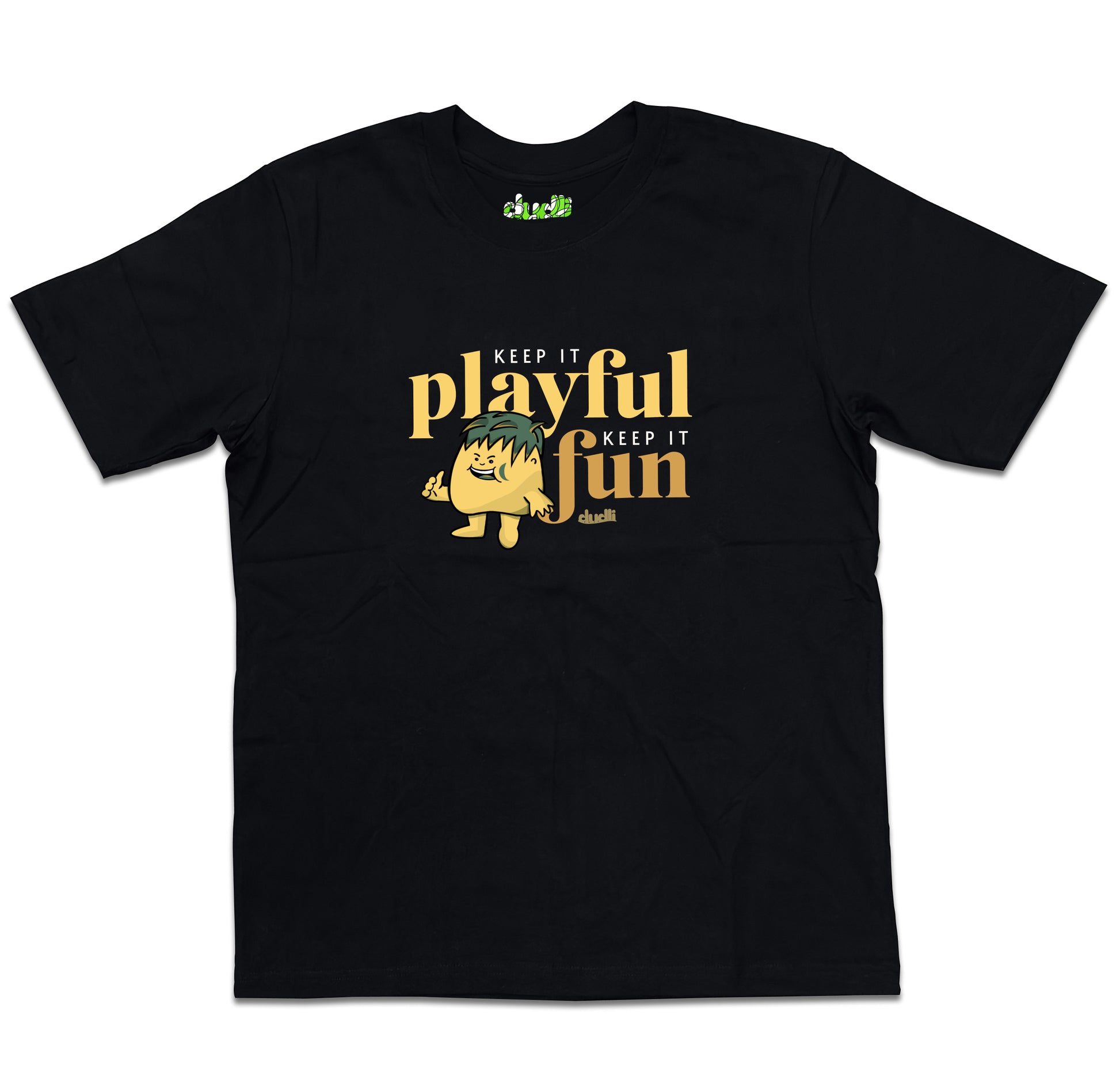 Dudli Playful Graphic Tshirts - KIPKIF - Sunny Mint - oversized_fit
