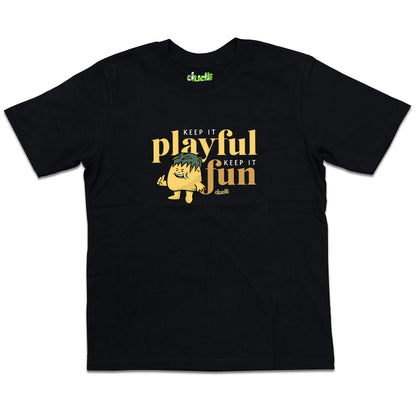 Dudli Playful Graphic Tshirts - KIPKIF - Sunny Mint - oversized_fit