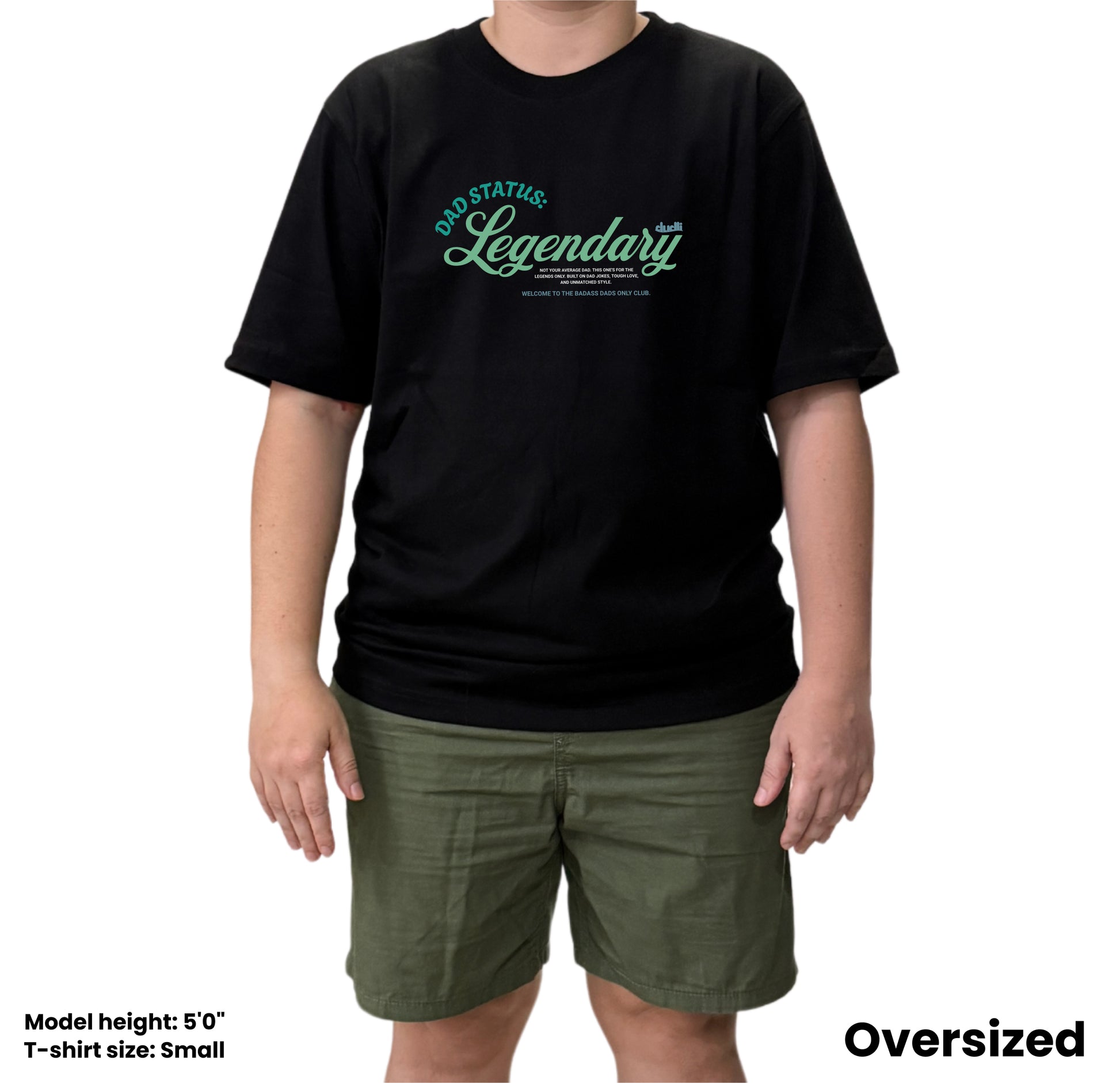 Dudli Graphic Tees - Legendary - Mint - oversized_fit