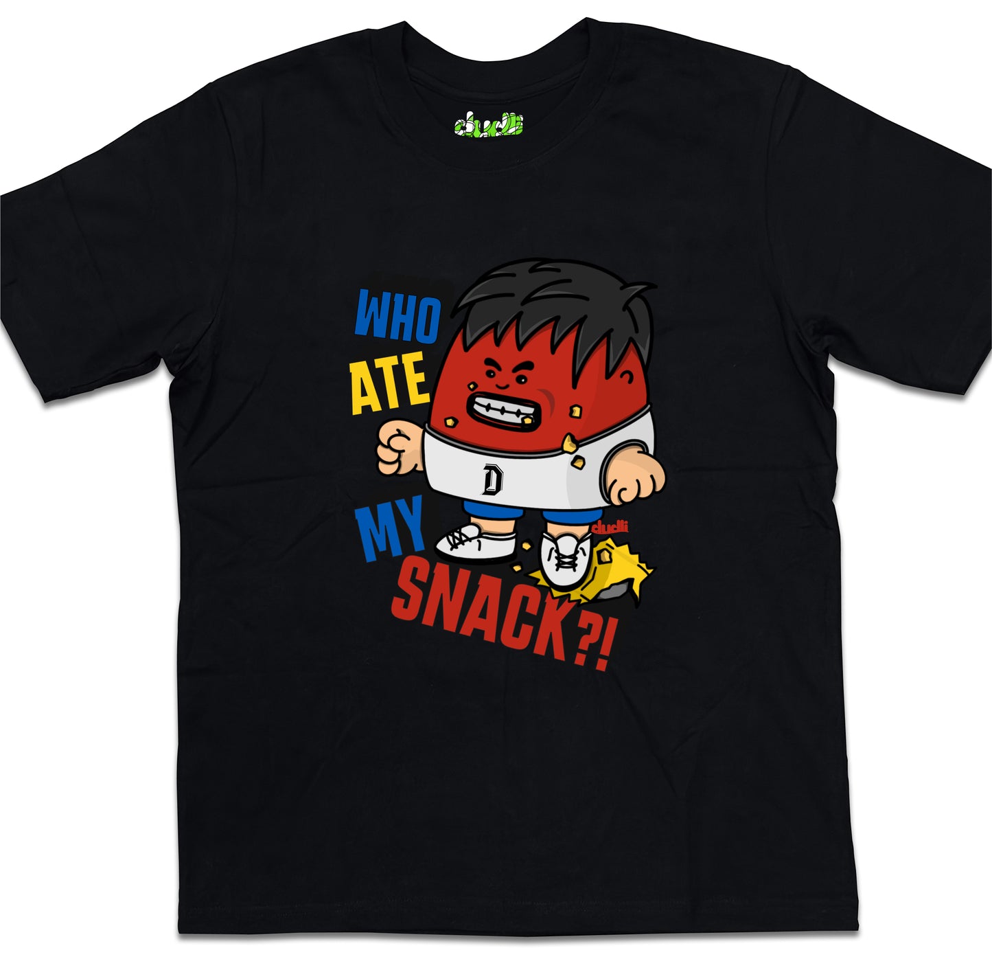 Dudli Graphic Tees - Who Ate It? (MAD Dot) - oversized_fit