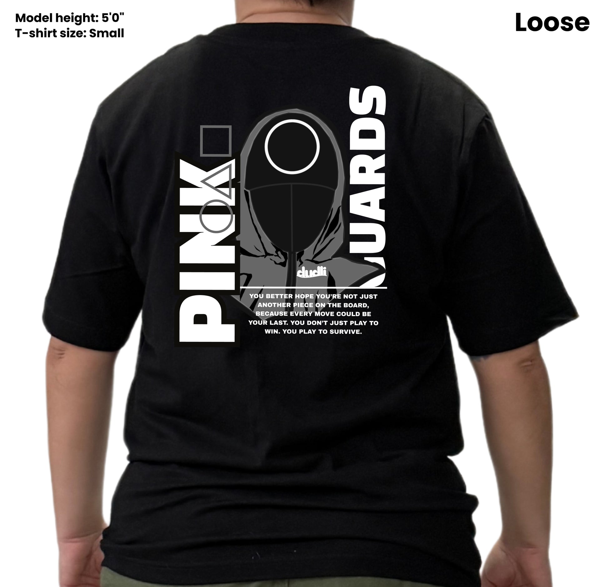 Dudli Graphic Tees - Pink Guards - Masked - oversized_fit