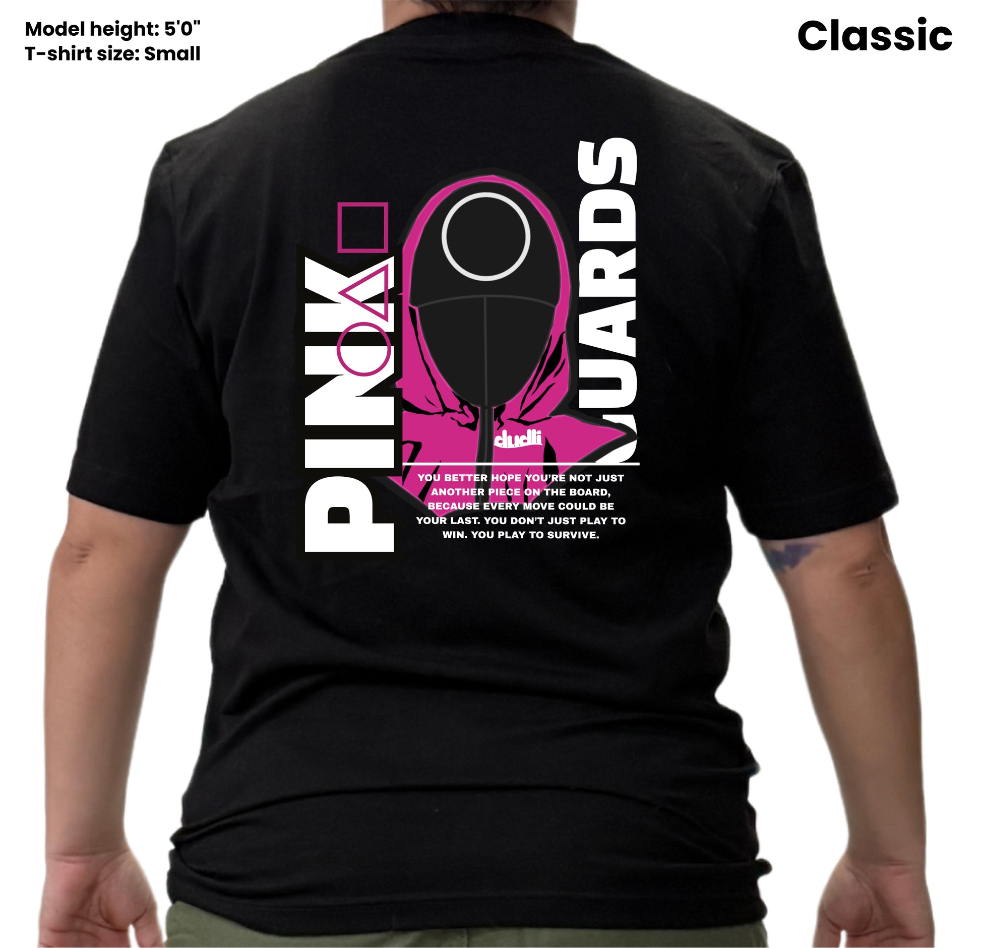 Dudli Playful Graphic Tees - Pink Guards - Player 456 - regular_fit