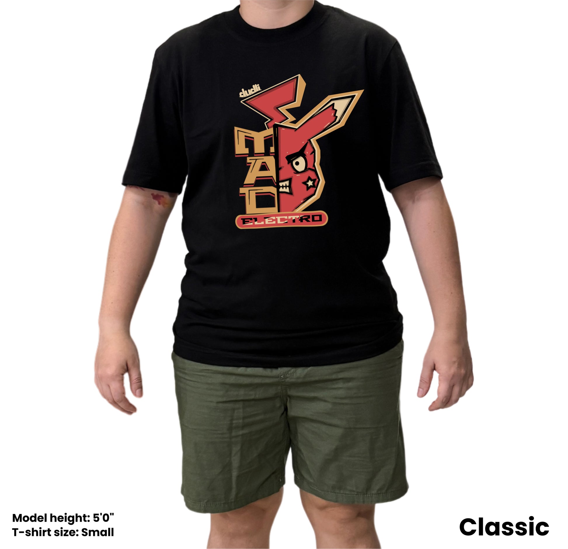 Dudli Playful Graphic Tshirts - Reimagined - Mad Electro - regular_fit