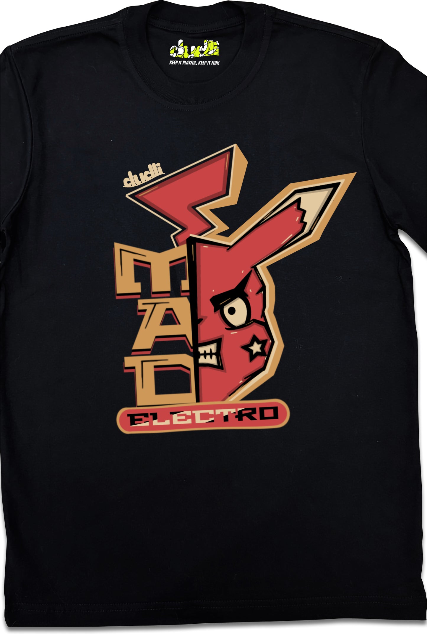 Dudli Playful Graphic Tshirts - Reimagined - Mad Electro - product_card