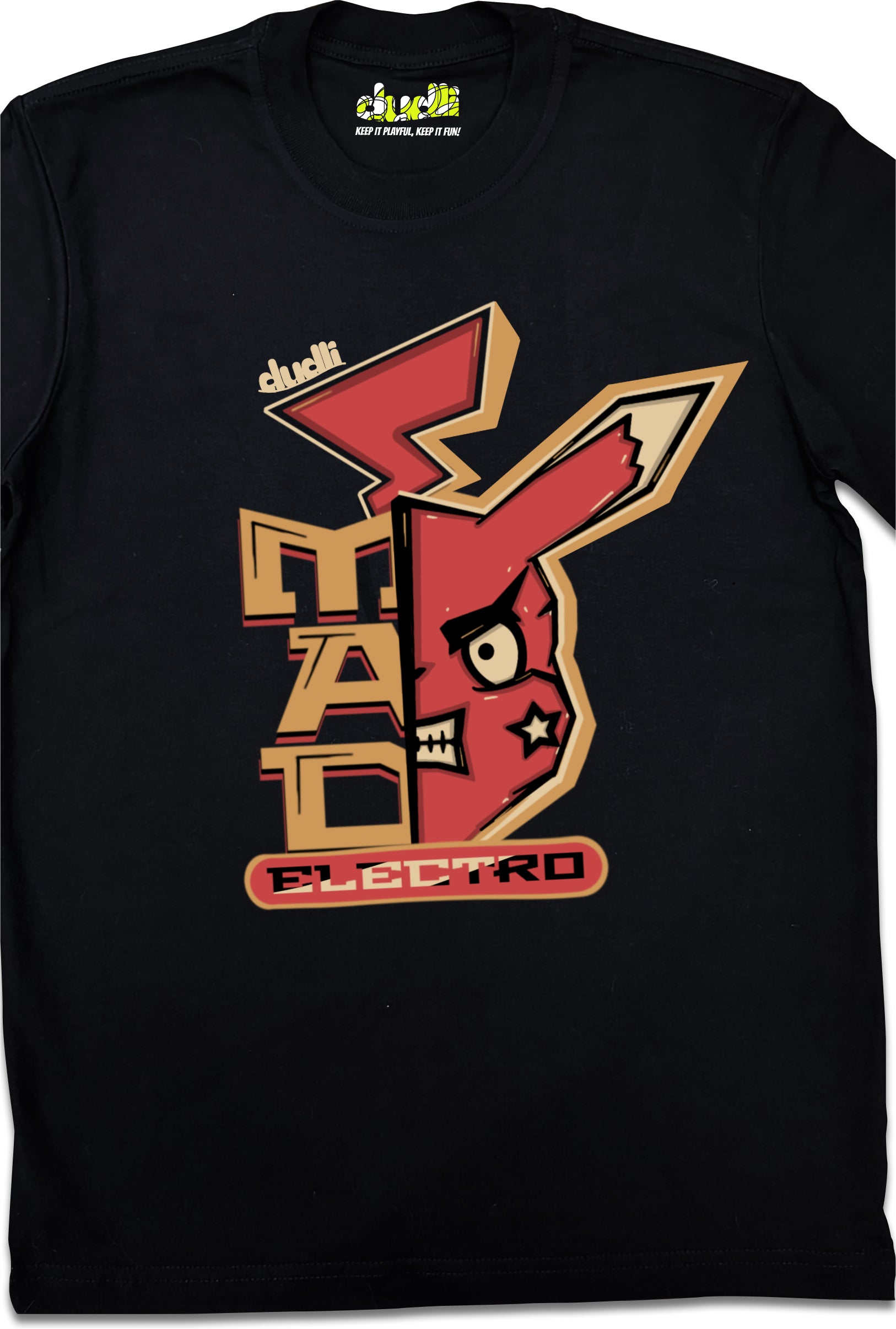 Dudli Playful Graphic Tshirts - Reimagined - Mad Electro - product_card