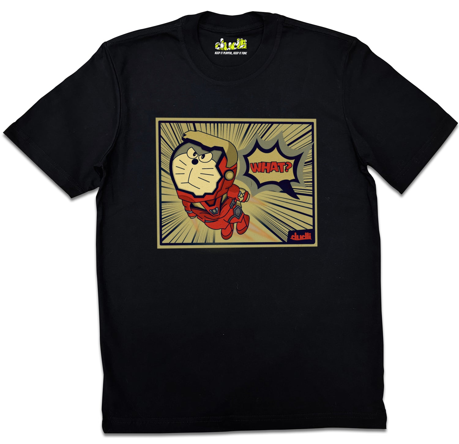 Dudli Playful Graphic Tshirts - Reimagined - What? - regular_fit