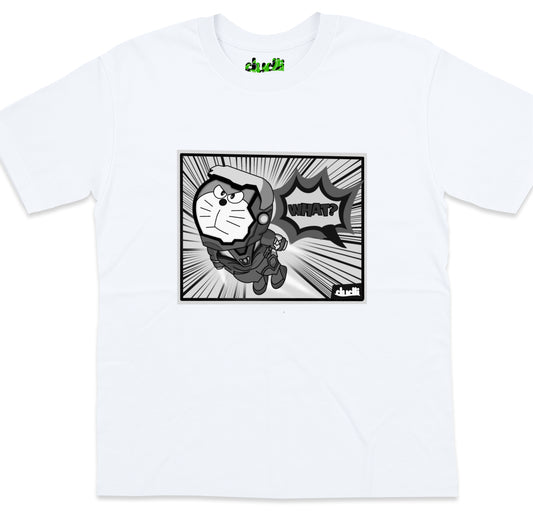Dudli Graphic Tees - What? (Reimagined) - Classic Panel - oversized_fit