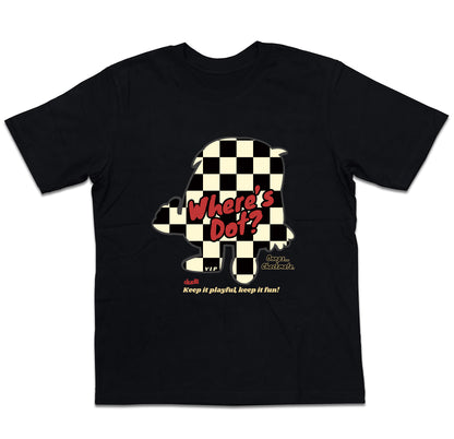 Dudli Graphic Tees - Where's Dot - Checkered - oversized_fit