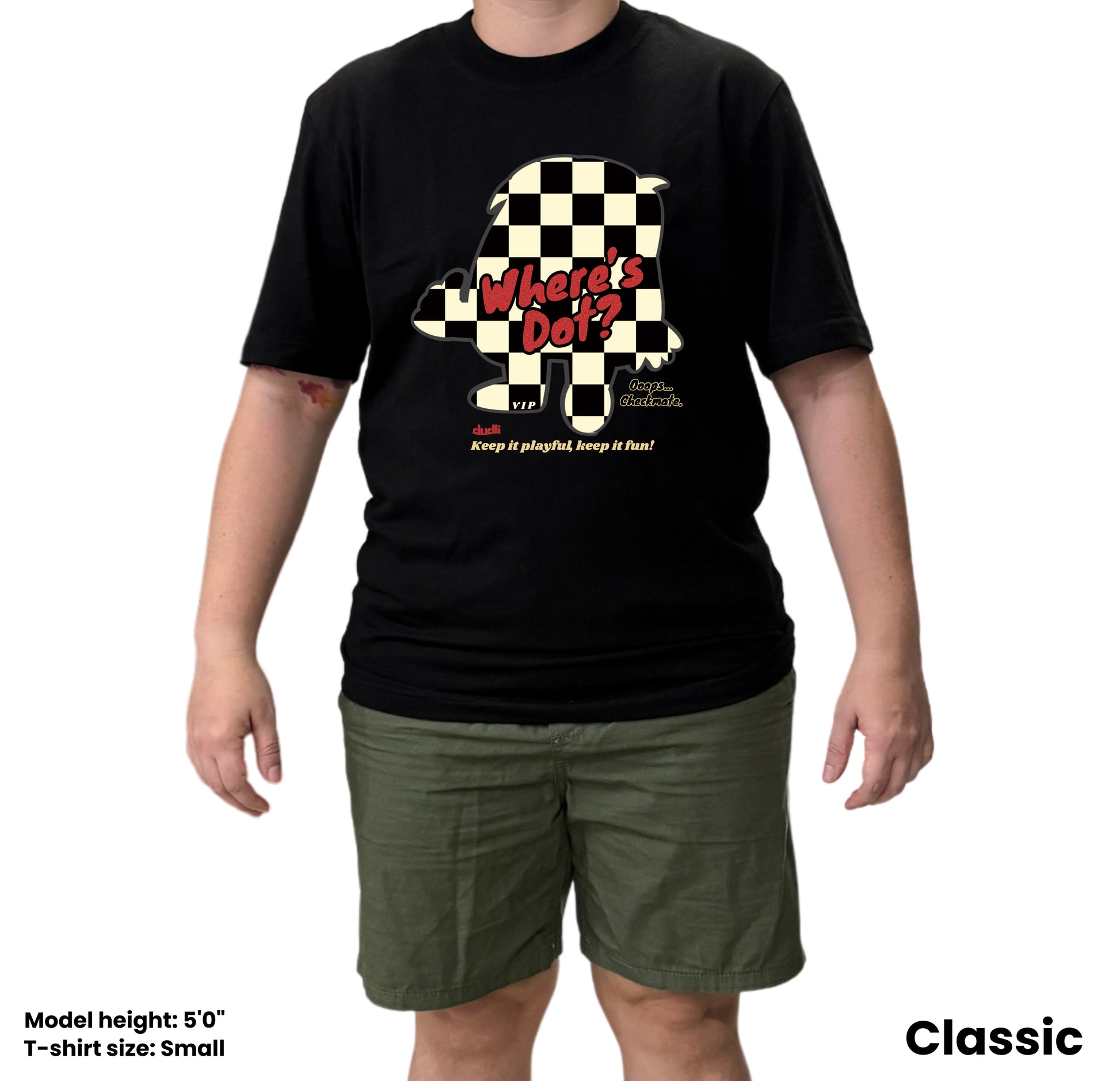 Dudli Graphic Tees - Where's Dot - Checkered - regular_fit