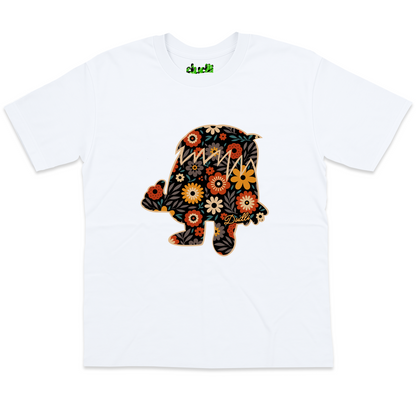 Dudli Graphic Tshirts - Where's Dot - Bloomed - oversized_fit