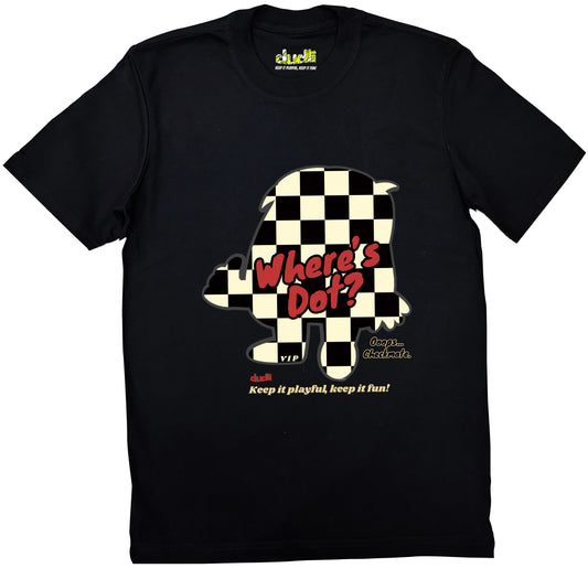 Dudli Graphic Tees - Where's Dot - Checkered - regular_fit