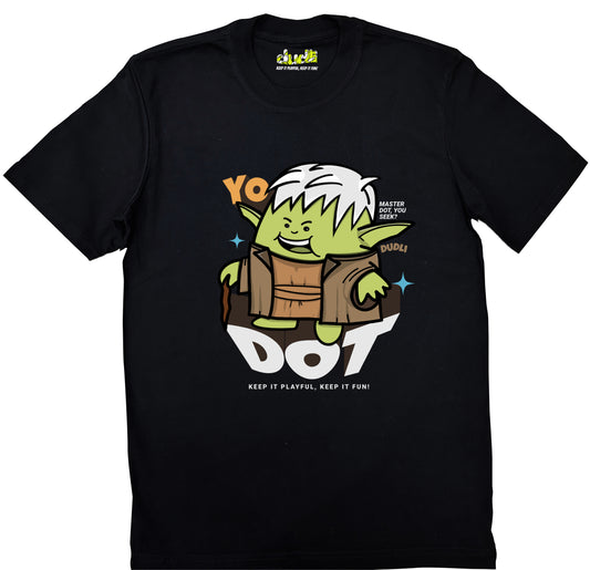 Dudli Graphic Tees - YoDot - Black - regular_fit