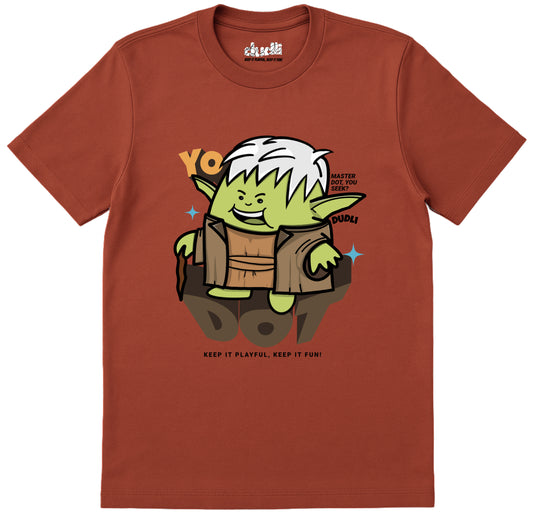 Dudli Graphic Tees YoDot - Brick - regular_fit