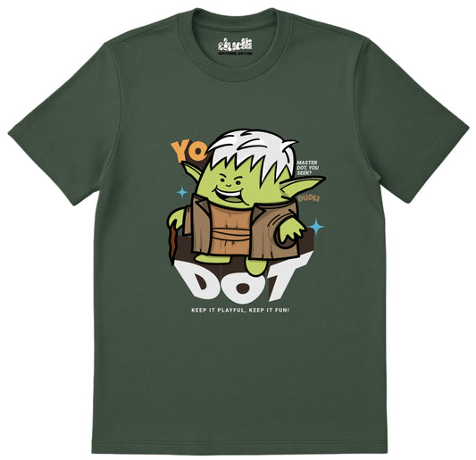 Dudli Graphic Tees YoDot - Moss - regular_fit