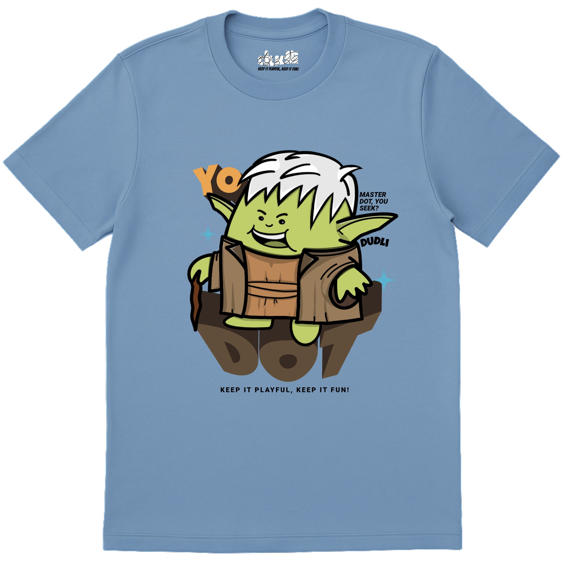 Dudli Graphic Tees YoDot - Sky - regular_fit