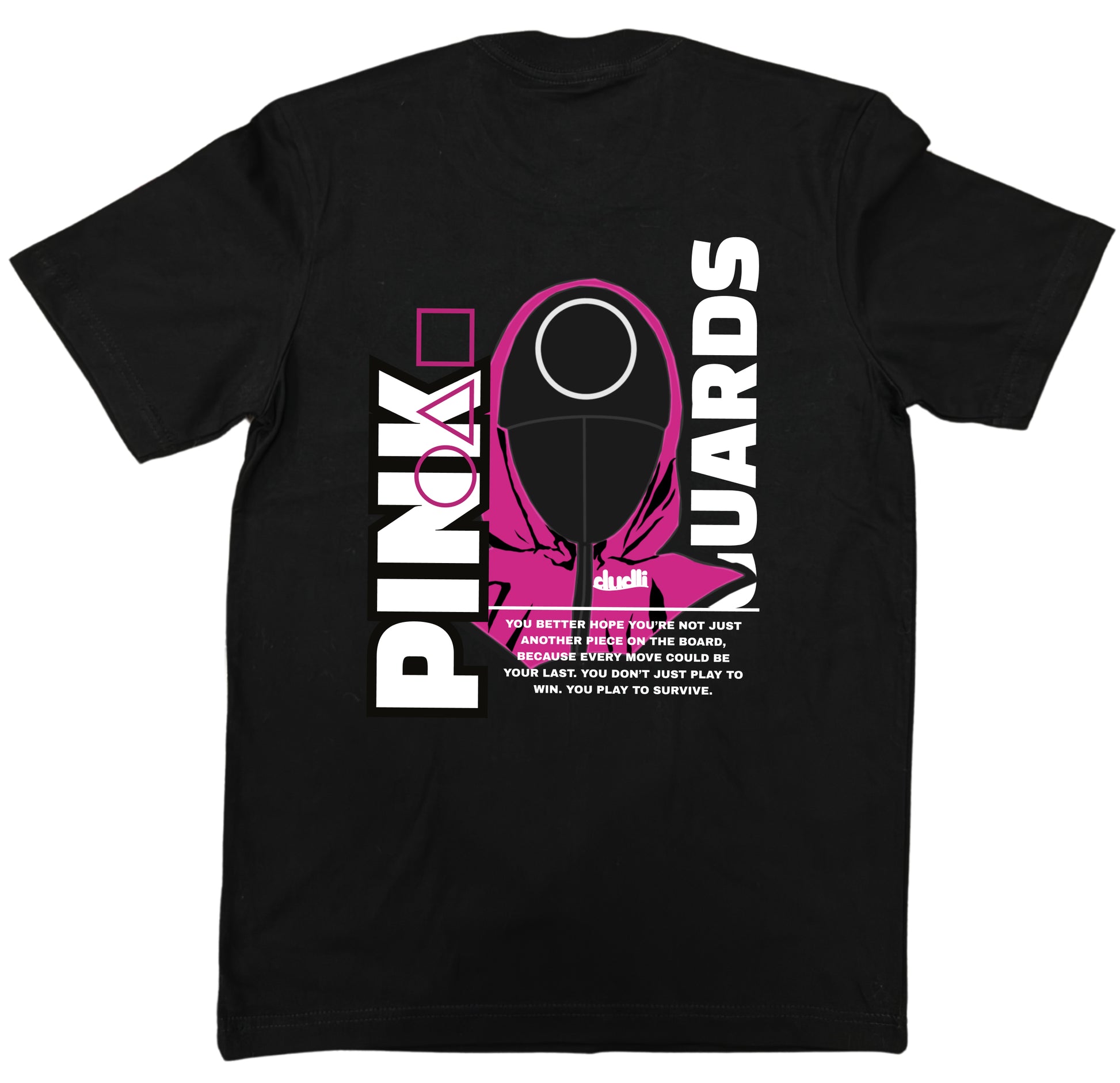 Dudli Playful Graphic Tees - Pink Guards - Player 456 - regular_fit
