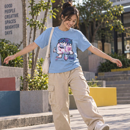 Dudli Playful Graphic Tshirts - Dot Lab Splatter Dot - Sky - regular_fit
