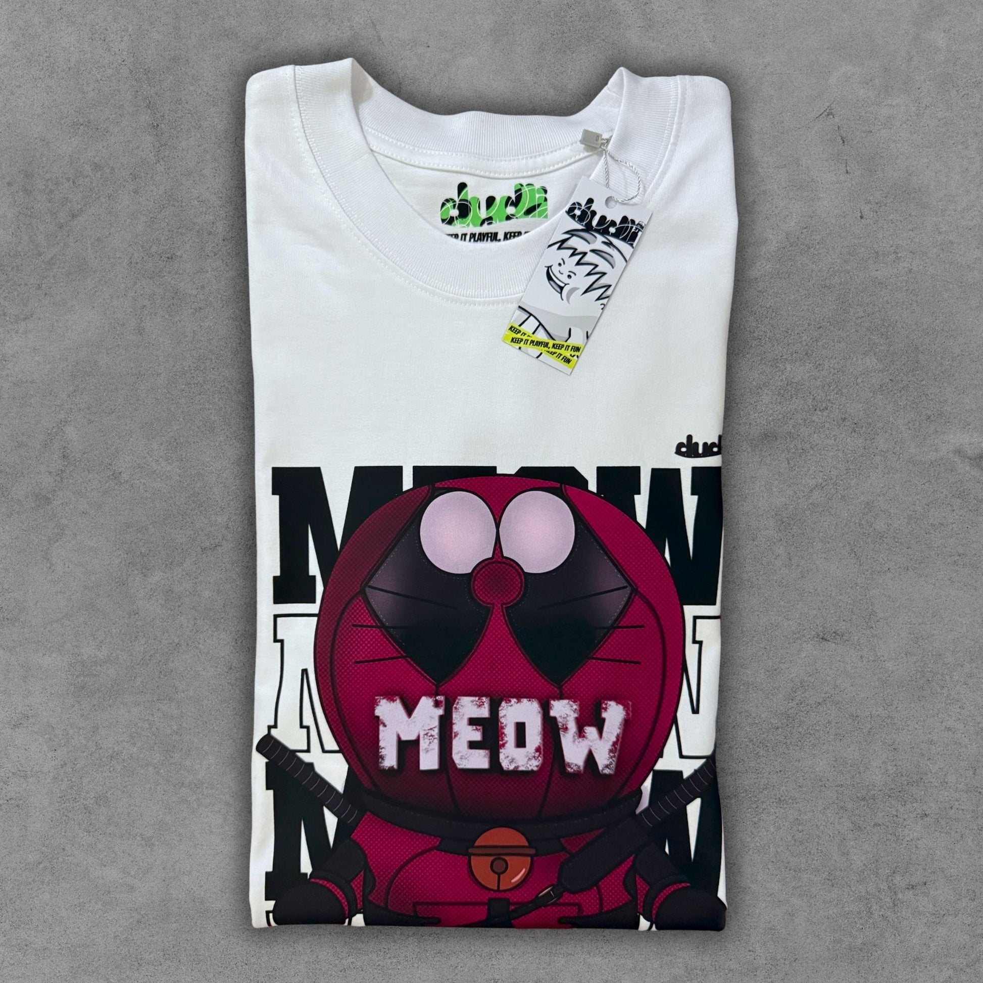 Dudli Graphic Tees - MEOW (Reimagined) -  regular_fit oversized_fit