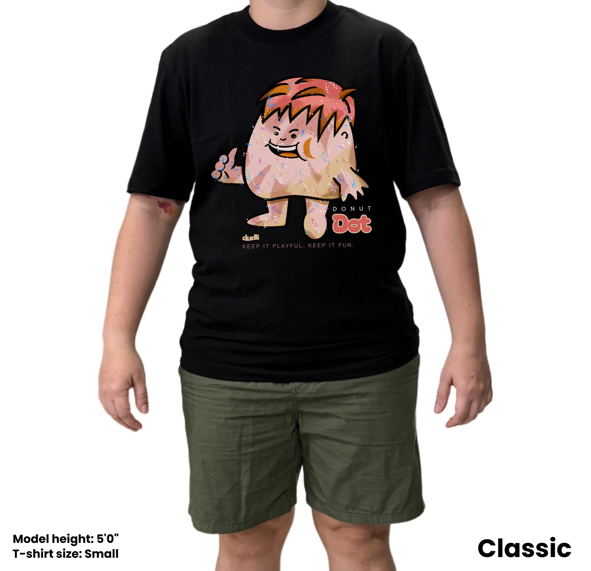 Dudli Playful Graphic Tshirts - Dot Lab - Donut Dot - regular_fit
