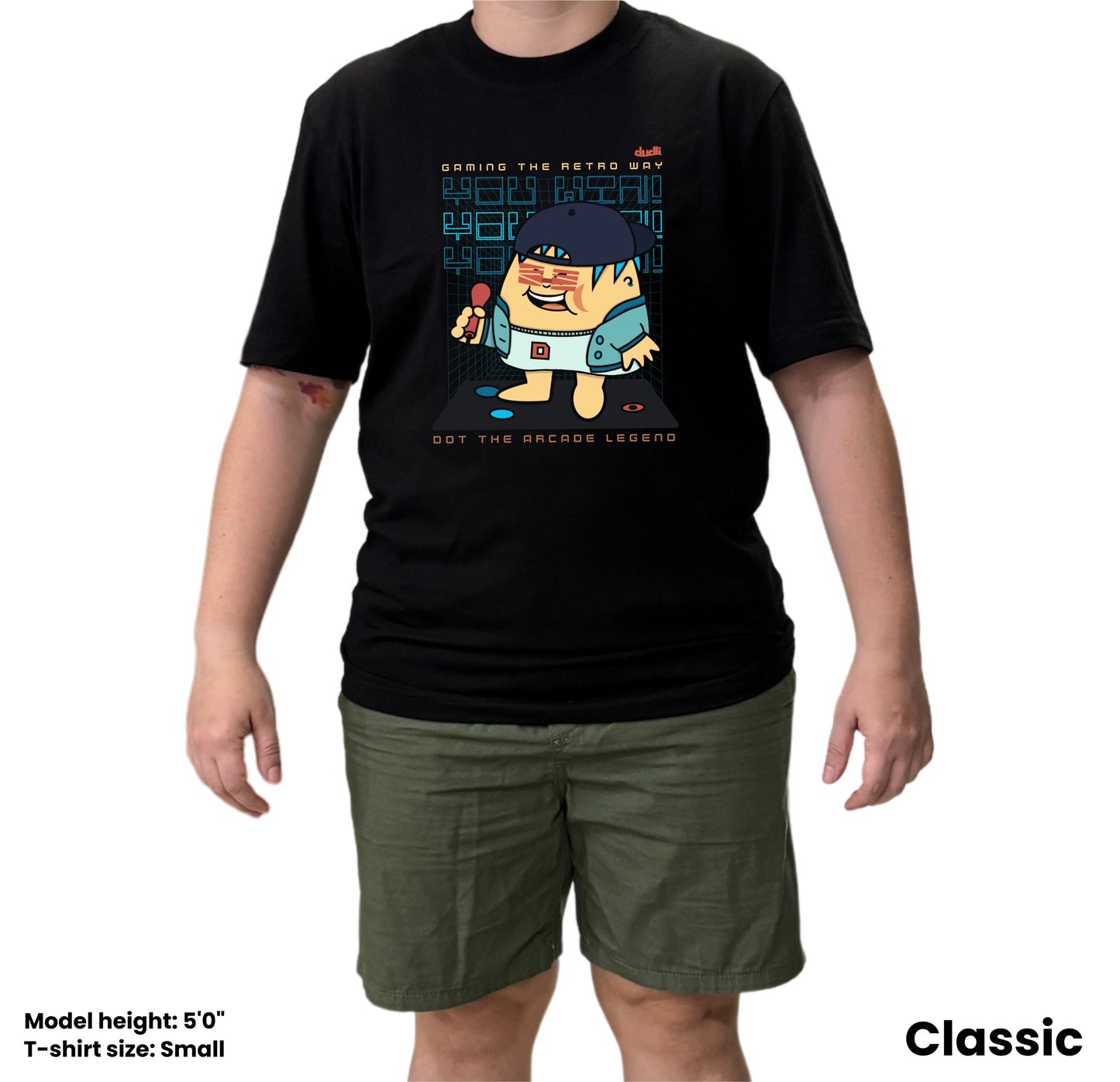 Dudli Playful Graphic Tshirts - Arcade Legend - Neon Clash - regular_fit