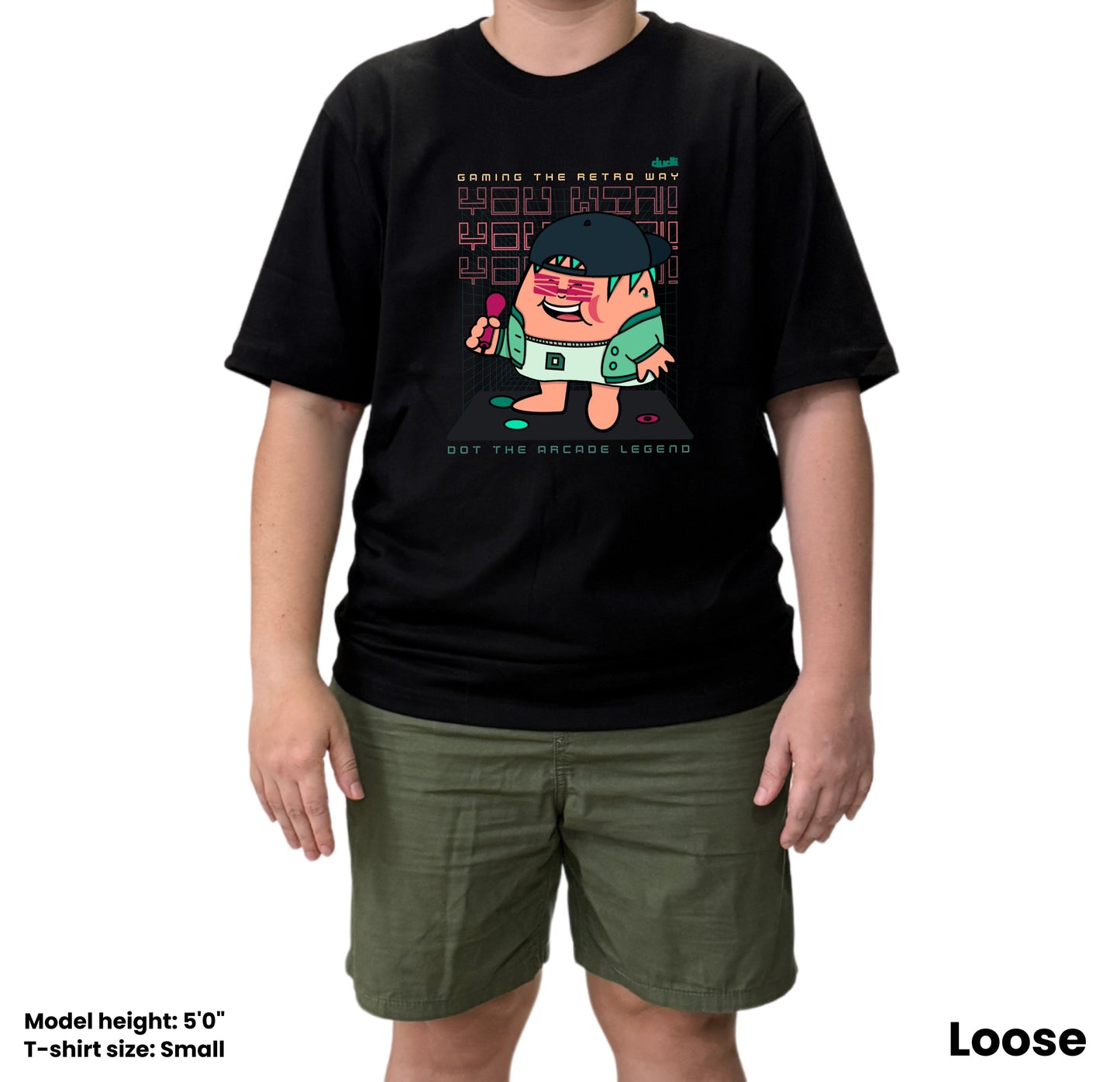 Dudli Playful Graphic Tshirts - Arcade Legend - Retro Pop - oversized_fit