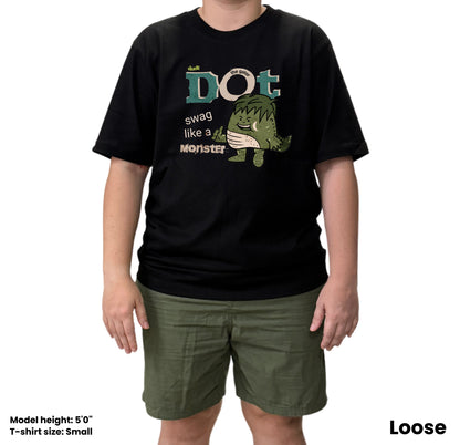 Dudli Playful Graphic Tshirts - Dot the Gator - oversized_fit