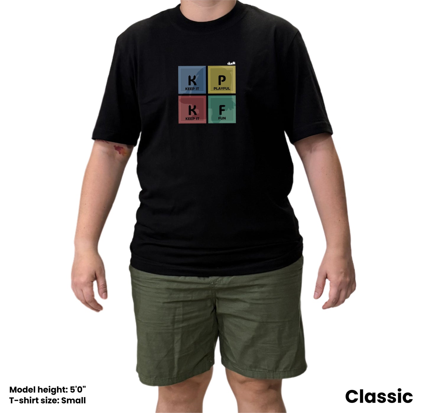 Dudli Playful Graphic Tshirts - KIPKIF - Block Play - Multimix - regular_fit